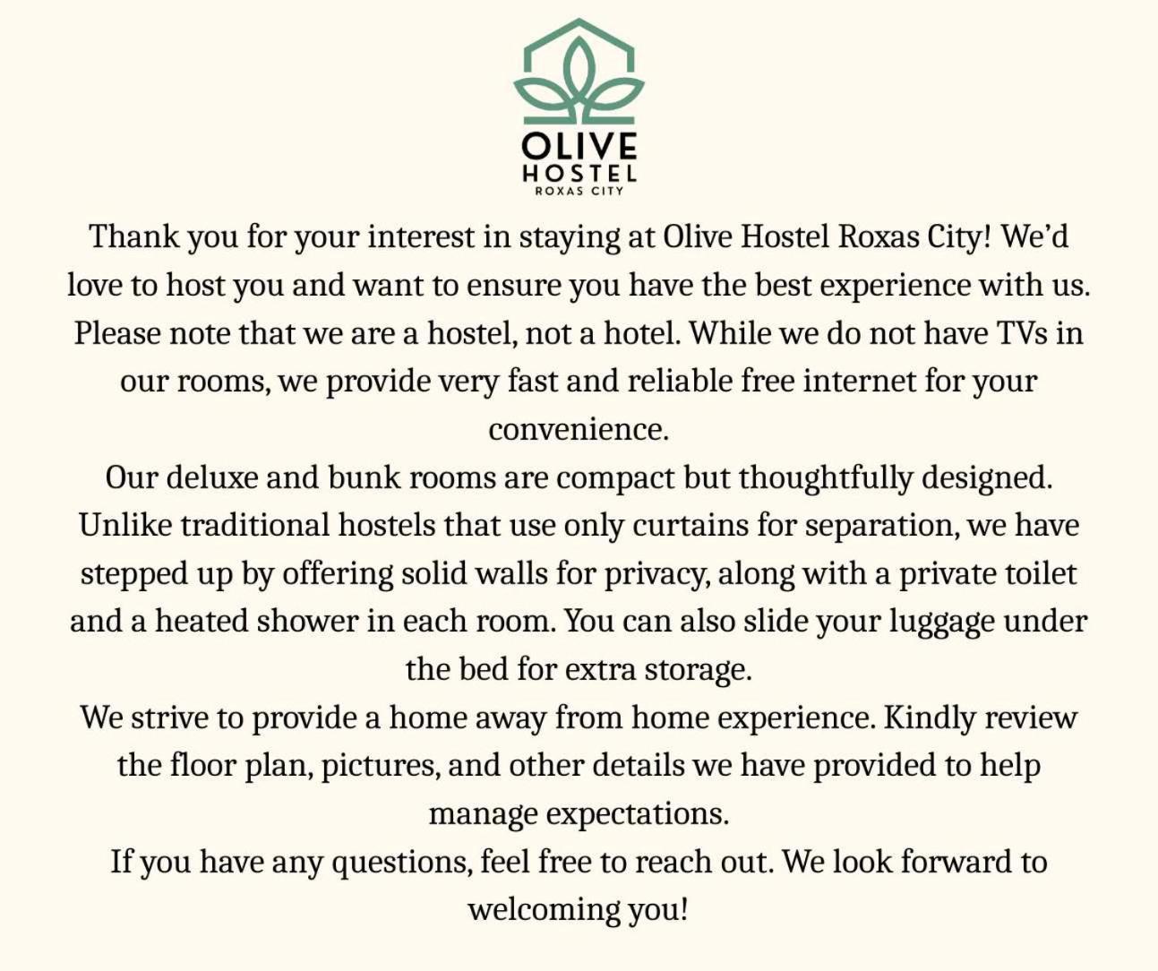 Olive Hostel Roxas City Eksteriør bilde